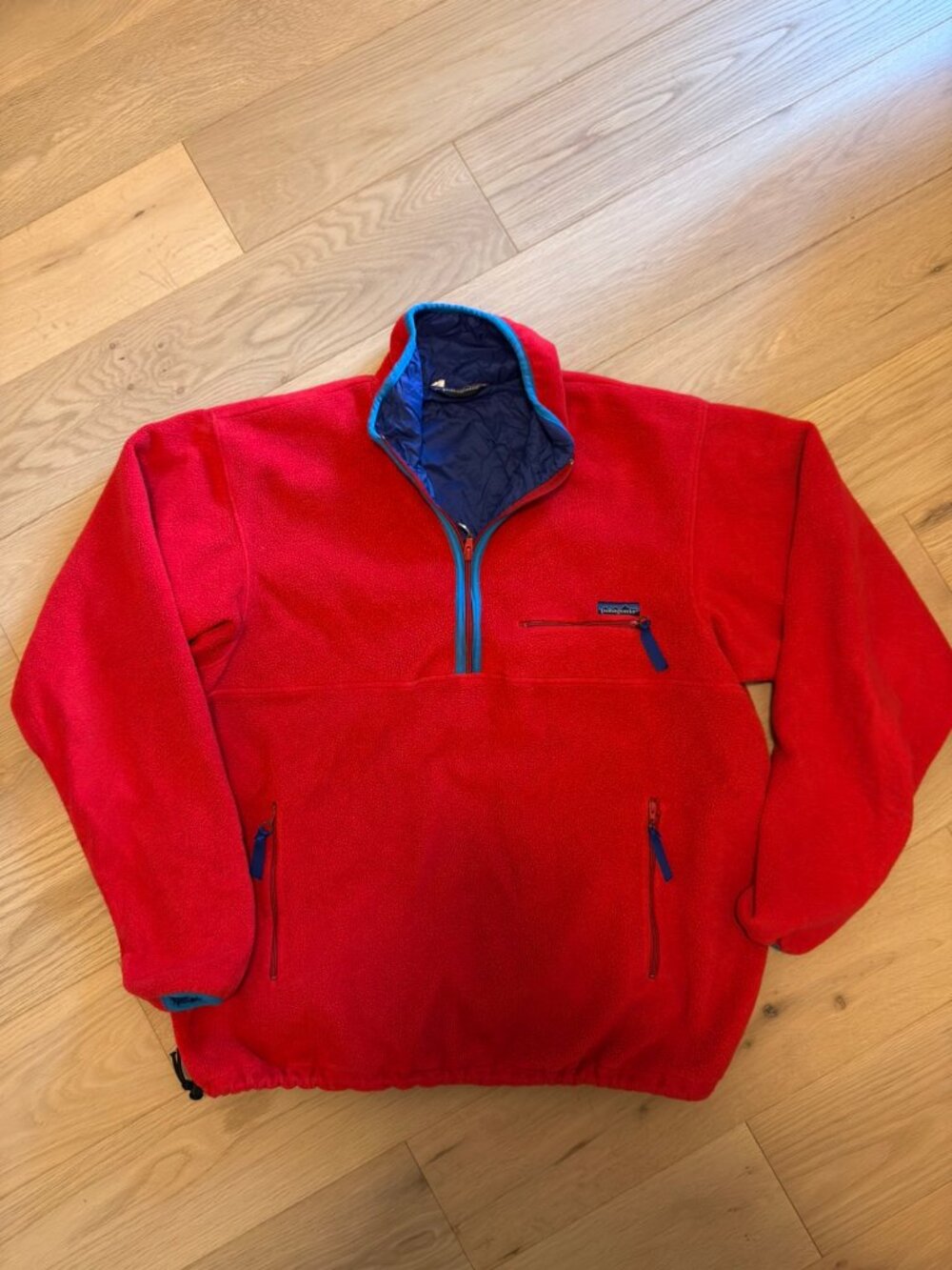 Vintage 90s Patagonia Glissade Pullover Neon Pink XL